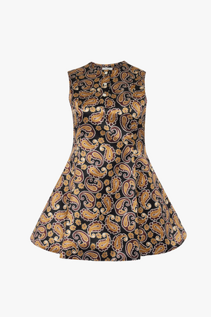 Circle Skirt Henley Dress