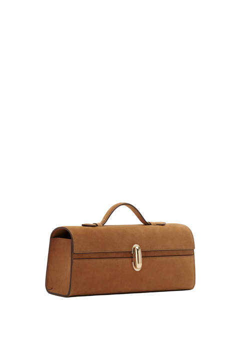 Slim Symmetry Pochette In Suede