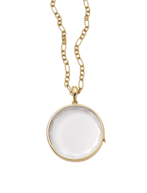 Large Round Gold Locket