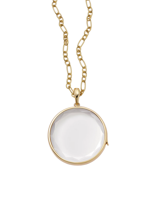 Large Round Gold Locket