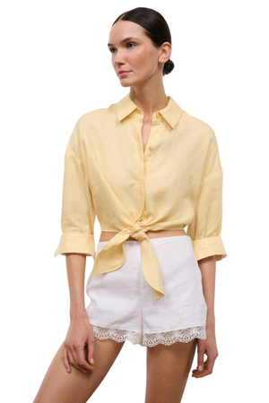 Lisa Linen Top Butter