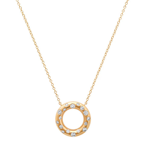 Diamond Donut Necklace