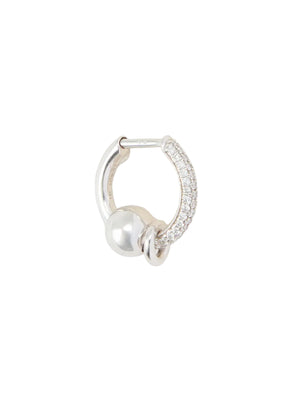 Piercing Small Line Pave Earring