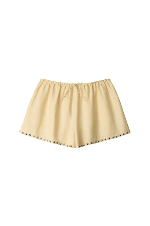 Paddle Linen Short Butter Studs