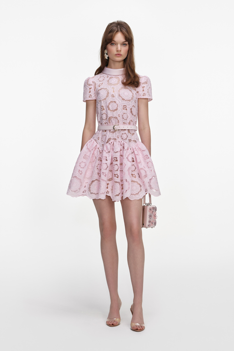 Floral Lace Mini Dress