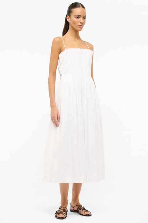 Midi Bella Dress White