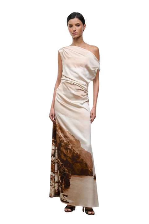 Phare Silk Maxi Dress Cliffside