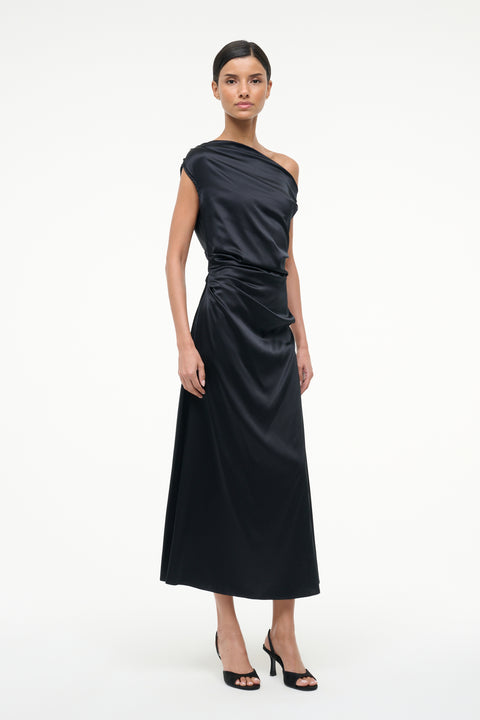 Phare Silk Dress Black