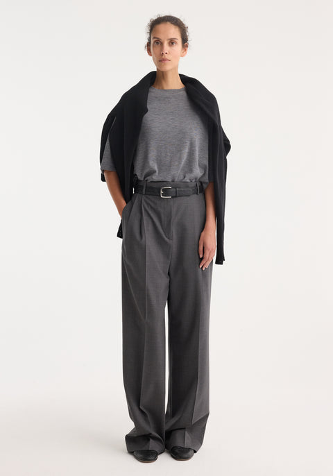 High-Waist Tailored Trousers