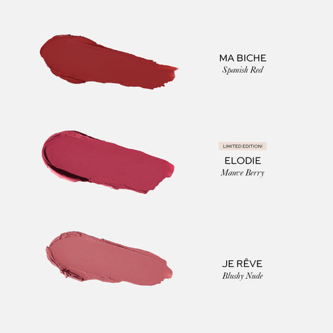 Petite Lip Suede Matte Lipstick Trio Holiday 2025