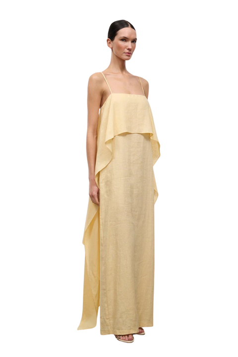 Valencia Linen Dress Butter
