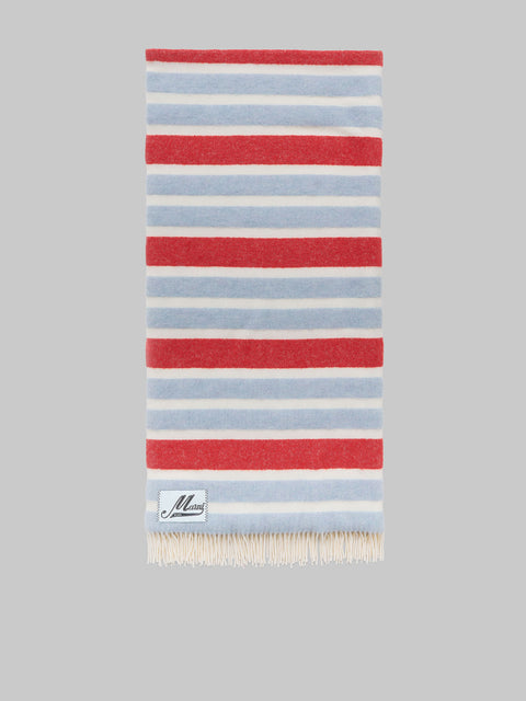 Striped Wool and Alpaca Throw