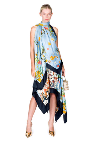Printed Scarf Top