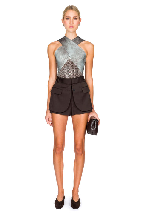 Tailored Jacket Front Shorts