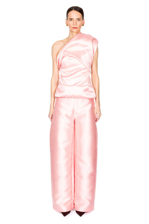 Heavy Satin Boyfriend Style Trousers