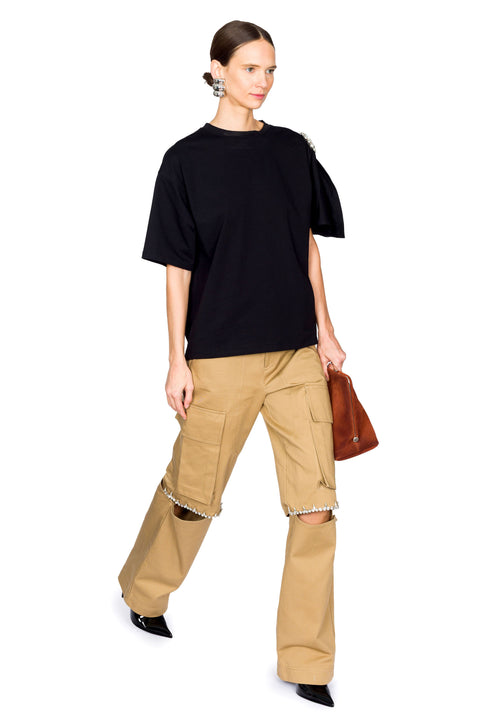 Crystal Slit Cargo Pant