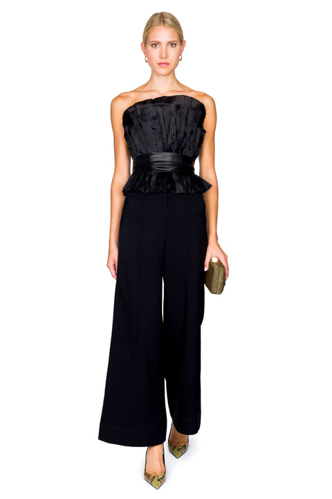 Senda Perenne Pleated Top With Belt