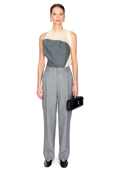 Sleeveless Draped Panel Top