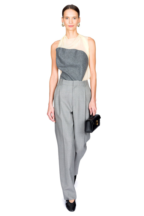 Drop Waist Straight Leg Trouser