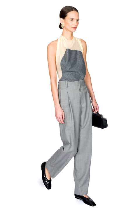 Sleeveless Draped Panel Top