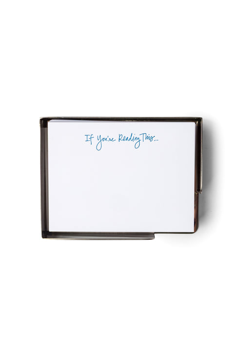 "If You're Reading This" Memo Box