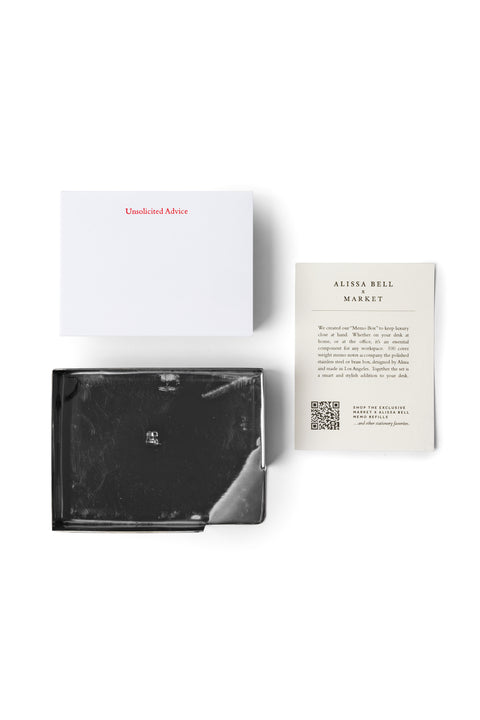 "Unsolicited Advice" Memo Box