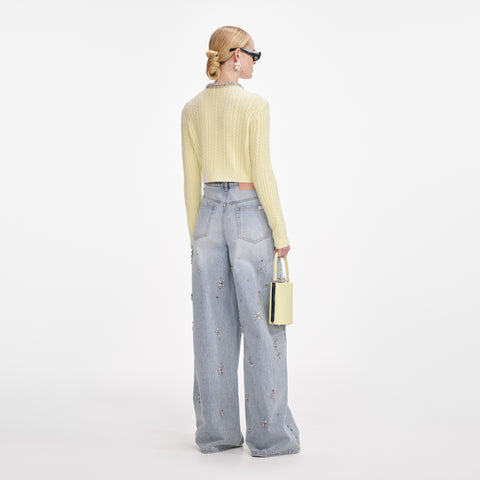 Yellow Alpaca Cardigan