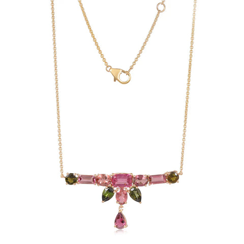 Bloom Drop Necklace Tourmaline