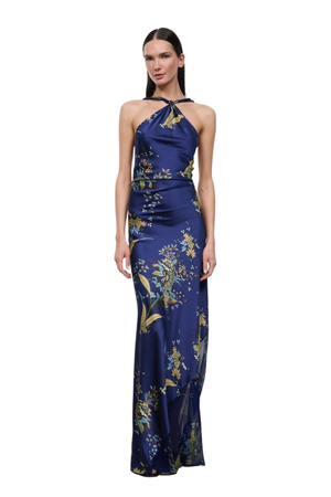 Charli Silk Dress Tapestry Midnight