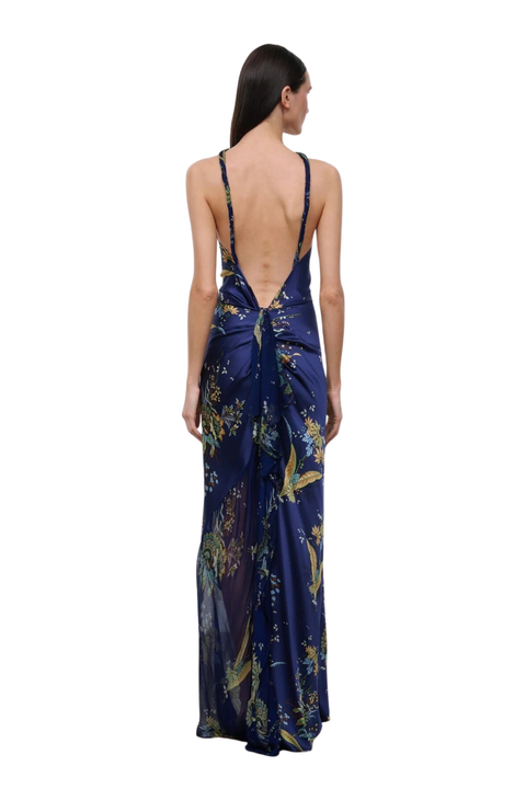 Charli Silk Dress Tapestry Midnight