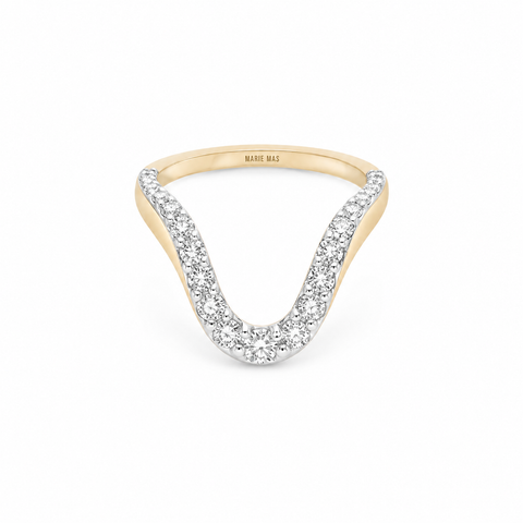 Grand Aura Ring Half Pave