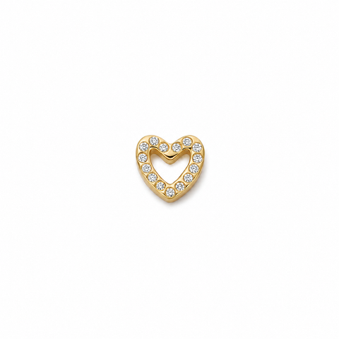 Diamond Heart Charm