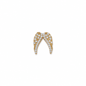 Diamond Angel Wings Charm