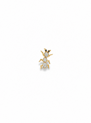 Diamond Ant Stud Earring