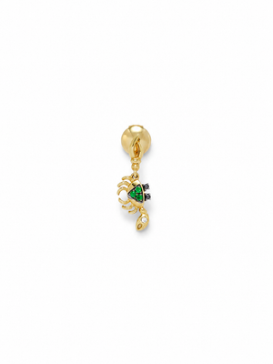 Tsavorite Mini Crab Stud Earring