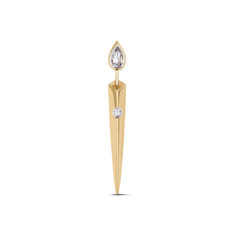 Tribal Gold Earring