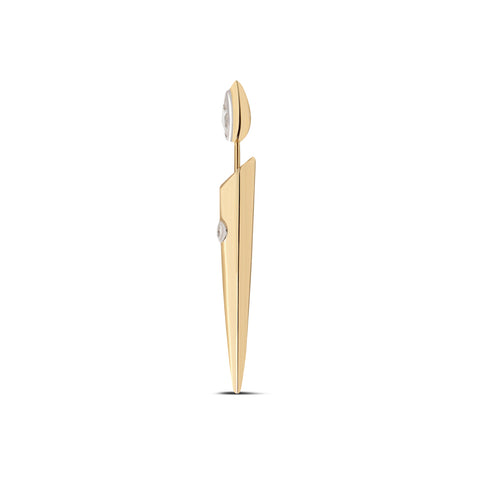 Tribal Gold Earring