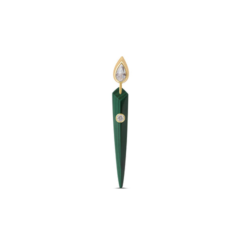 Tribal Malachite Earring