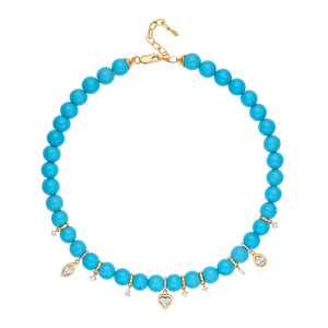 Eclipse Turquoise Bead Necklace
