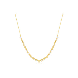 Graduated Diamond Pillow Necklace