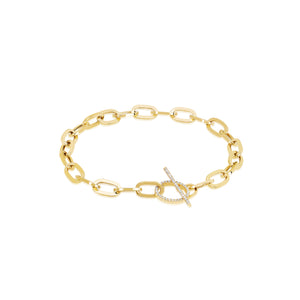 Jumbo Diamond Toggle Bracelet .16CT 14K