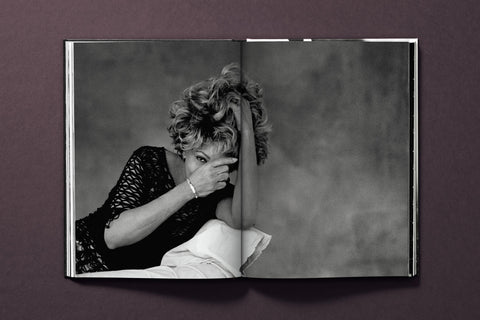 Inside page of the coffee table book "Tina Turner by Peter Lindbergh"