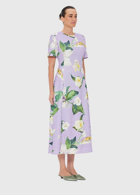 Caroline Short Sleeve Midi Dress