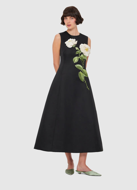 Cleo Embellished Sleeveless Midi Dress