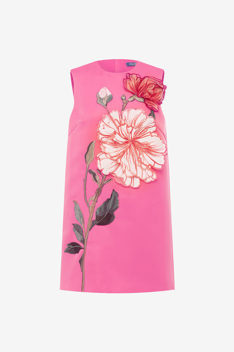 Yvonne Applique Floral Mini Dress