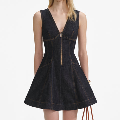 Indigo Denim Mini Dress