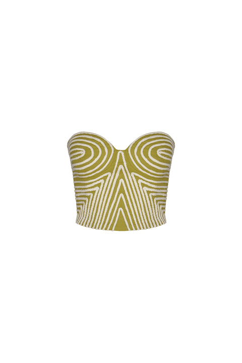 Y Limon Embroidered Top