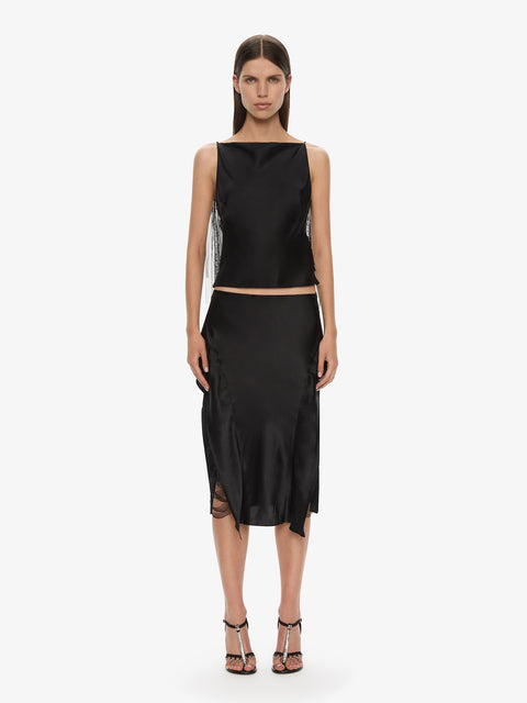 Lattice Silk Top