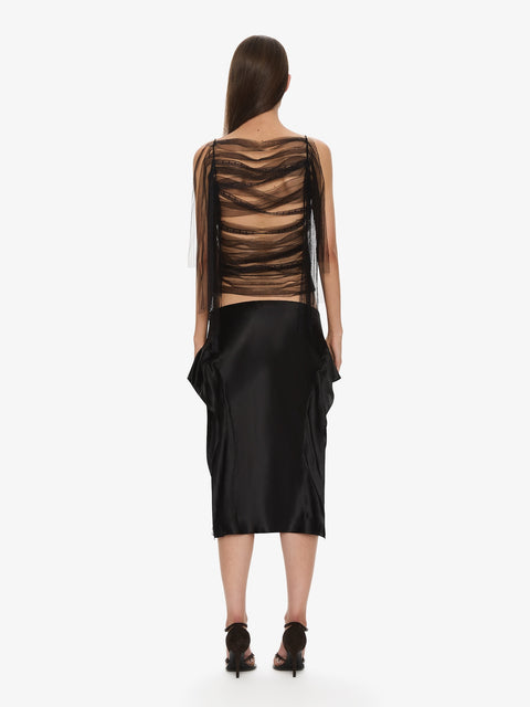 Lattice Silk Top