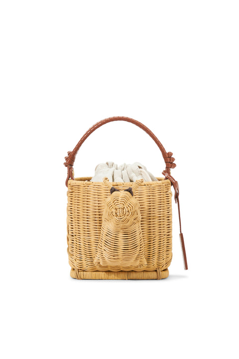 Escargot Wicker Basket Bag